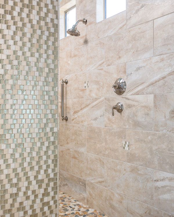 Large bathroom shower. 