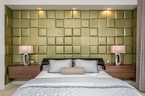 Green walls with texture