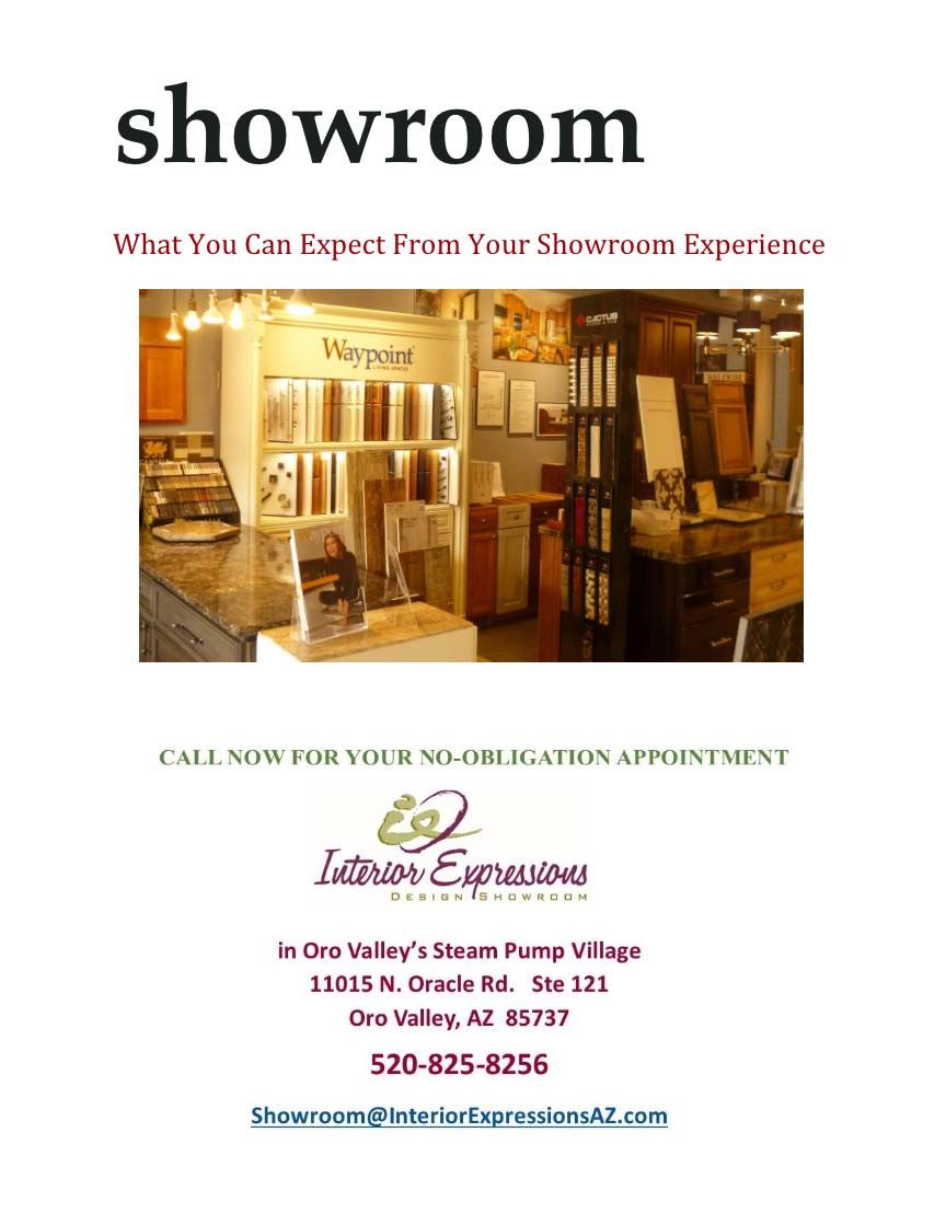 A guide to what to expect from Interior Expressions showrooms. 