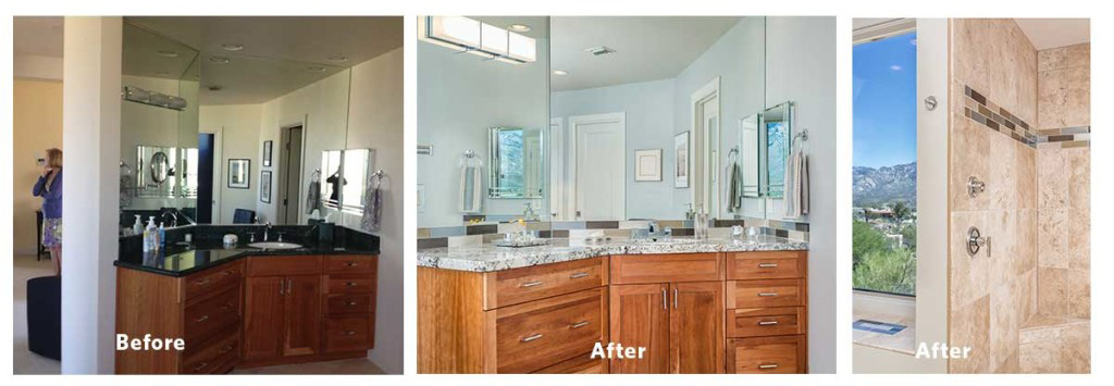 Bathroom Remodel before and after